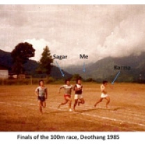 Running barefoot, Dewathang, 1984